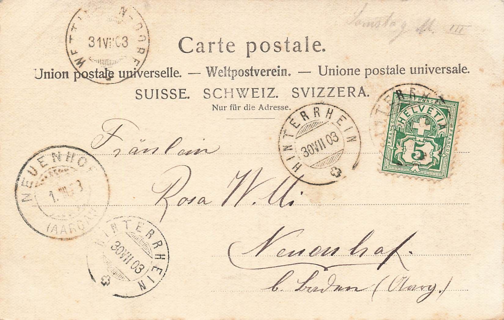 Cartoline postali: Gruss aus thusis – Usato da Biasca venduto da Blenio71 1