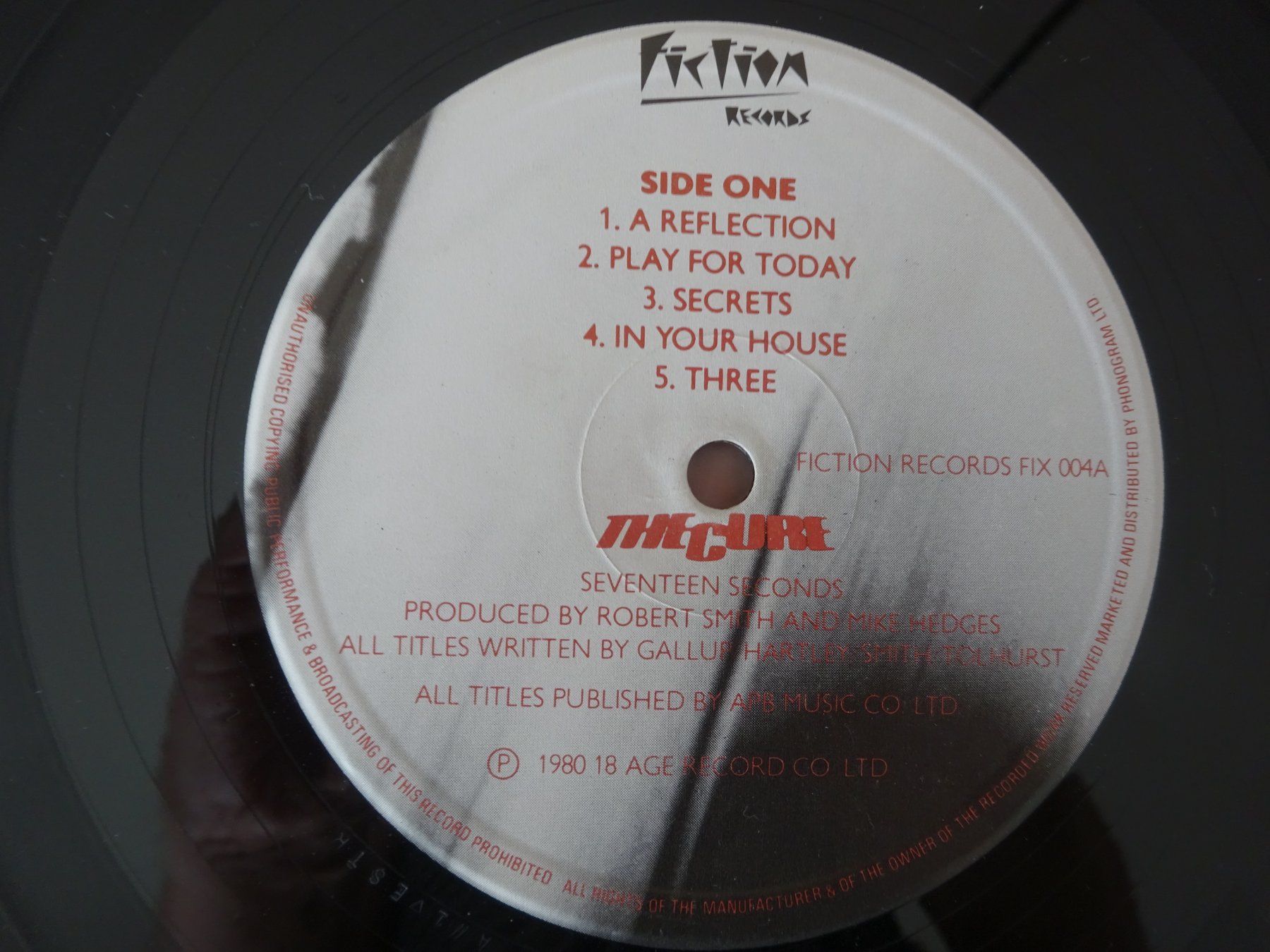 Dischi in vinile: THE CURE ** SEVENTEEN SECONDS ** AKTION 80.- – Usato da Luzern venduto da xrayspex99 3