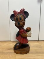 Antike Mini Mouse Figur aus Holz