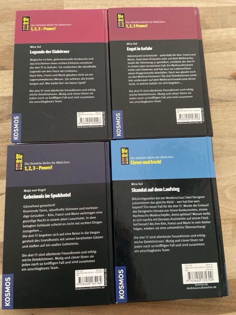 Bücher: Die drei !!!, 4 Bücher – Gebraucht aus Erlinsbach von Clodot 1