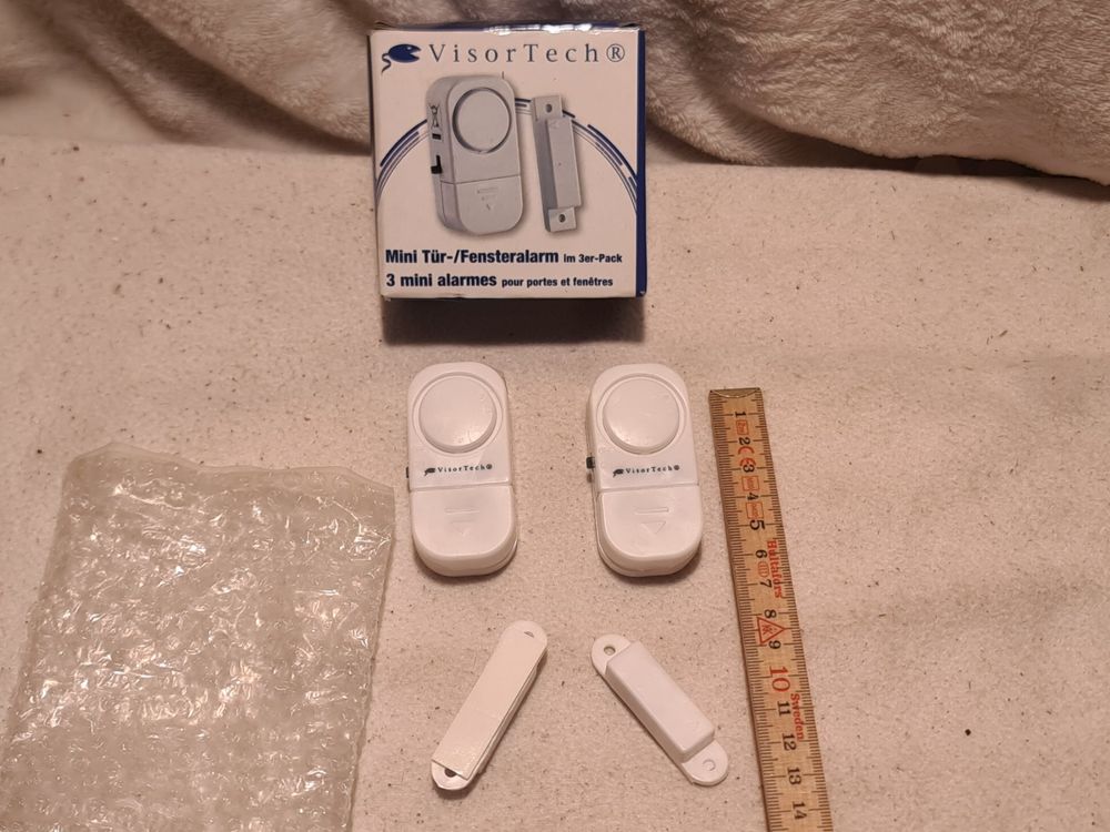 TECKNET Tür- Und Fensteralarm 3er Pack | 95 DB Sirene Mit LED | Einbruchschutz Für Zuhause