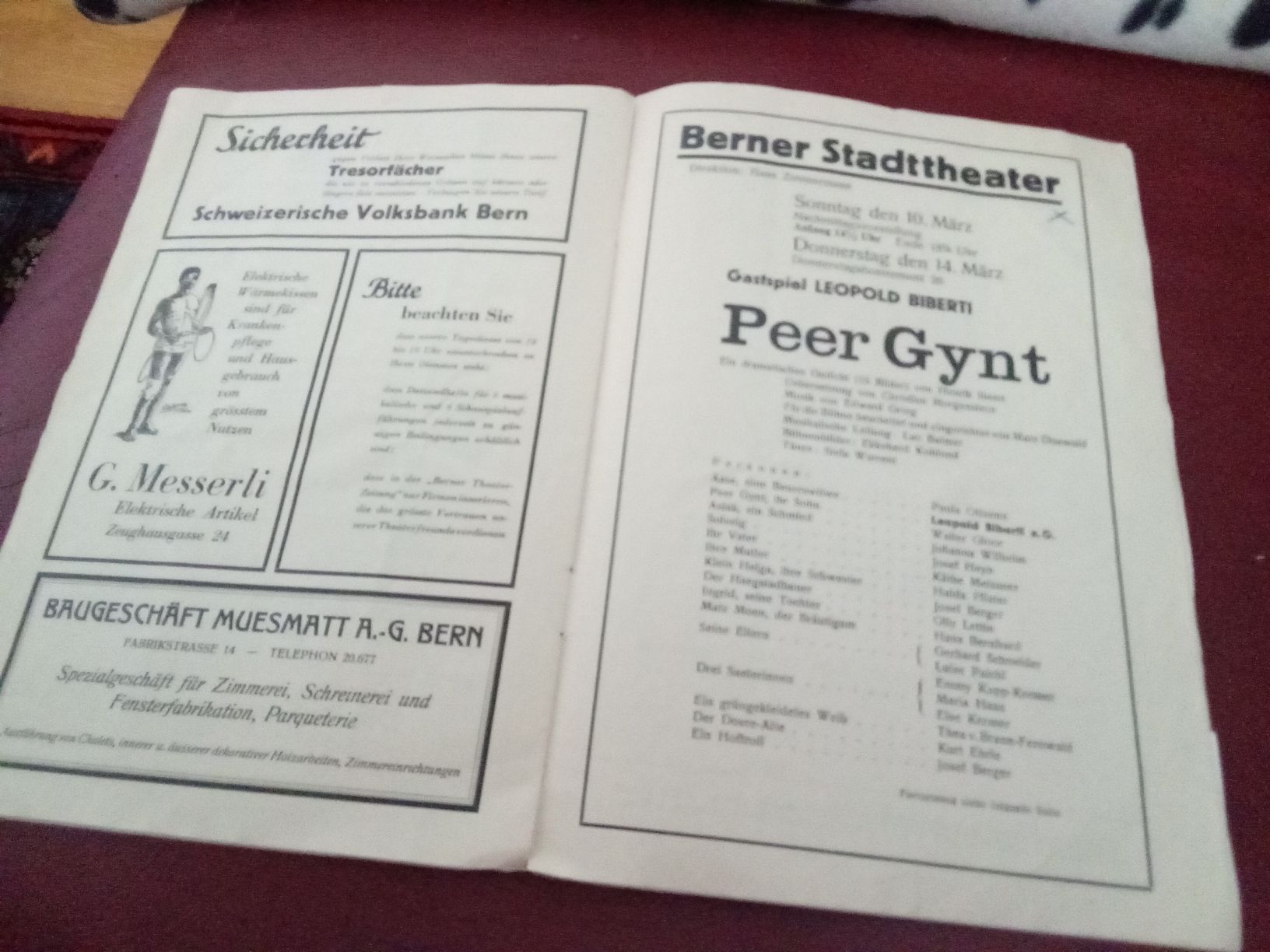 Libri: BERNER THEATER-ZEITUNG 1934/35 – Usato da Muri BE venduto da Alk 3