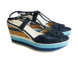 Sandaletten Slingbacks Plateausohle ALBERTO ZAGO Italy Gr.40