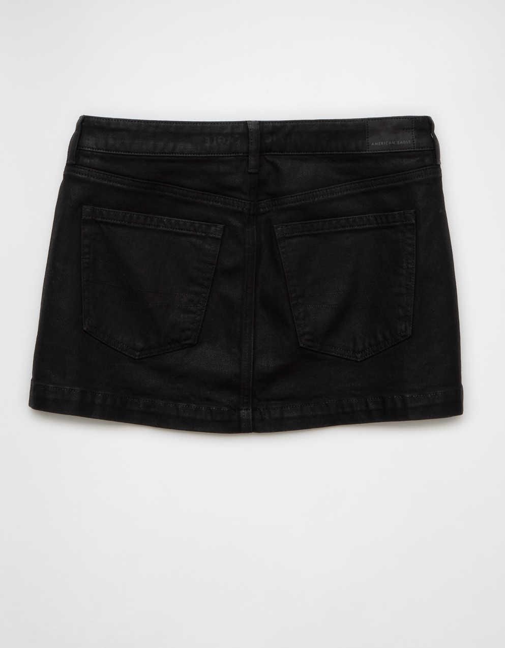 Gonne: Minijupe en denim noir extensible à taille basse - Taille 31 – Nuovo e nell'imballaggio originale da Lausanne venduto da So5152 3