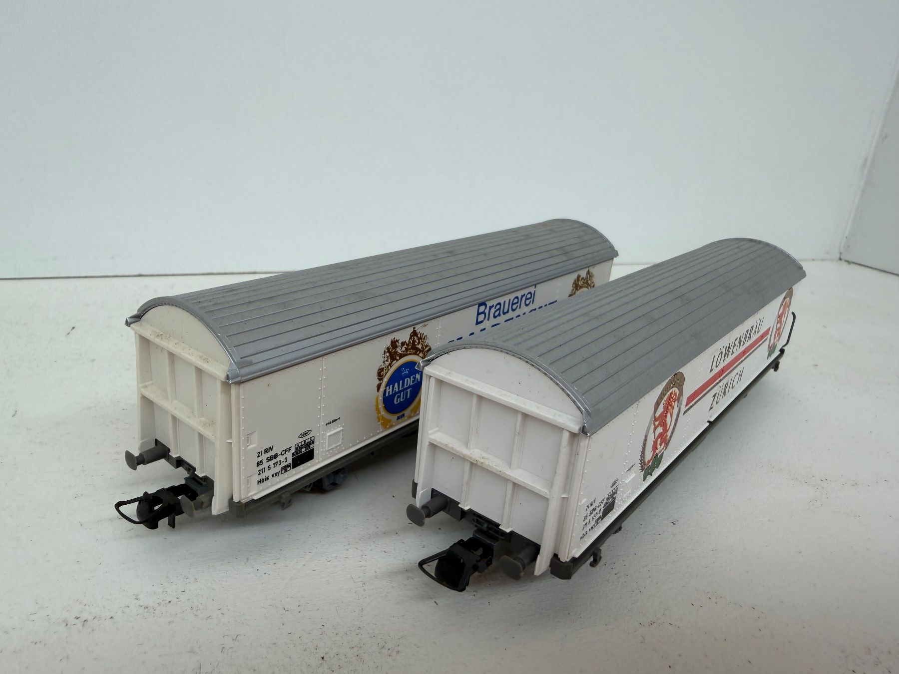Roco Modellini di ferrovie: Roco 46170 + 4042 Güterwagen / SBB / Schiebewandwagen – Usato da Büsserach venduto da ModellbahnDepot 4