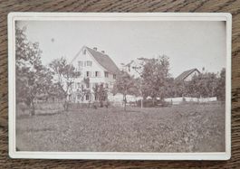 Alte Photographie Ulmenhof in Ottenbach auf festem Karton
