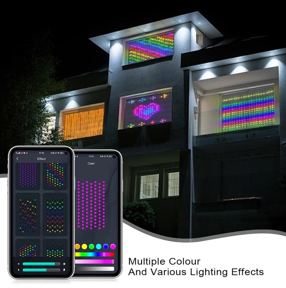 Tutte le decorazioni: Dekor RGBIC Bluetooth LED Fenster Lichterkette – Nuovo e nell'imballaggio originale da Unterägeri venduto da RmOnline 2