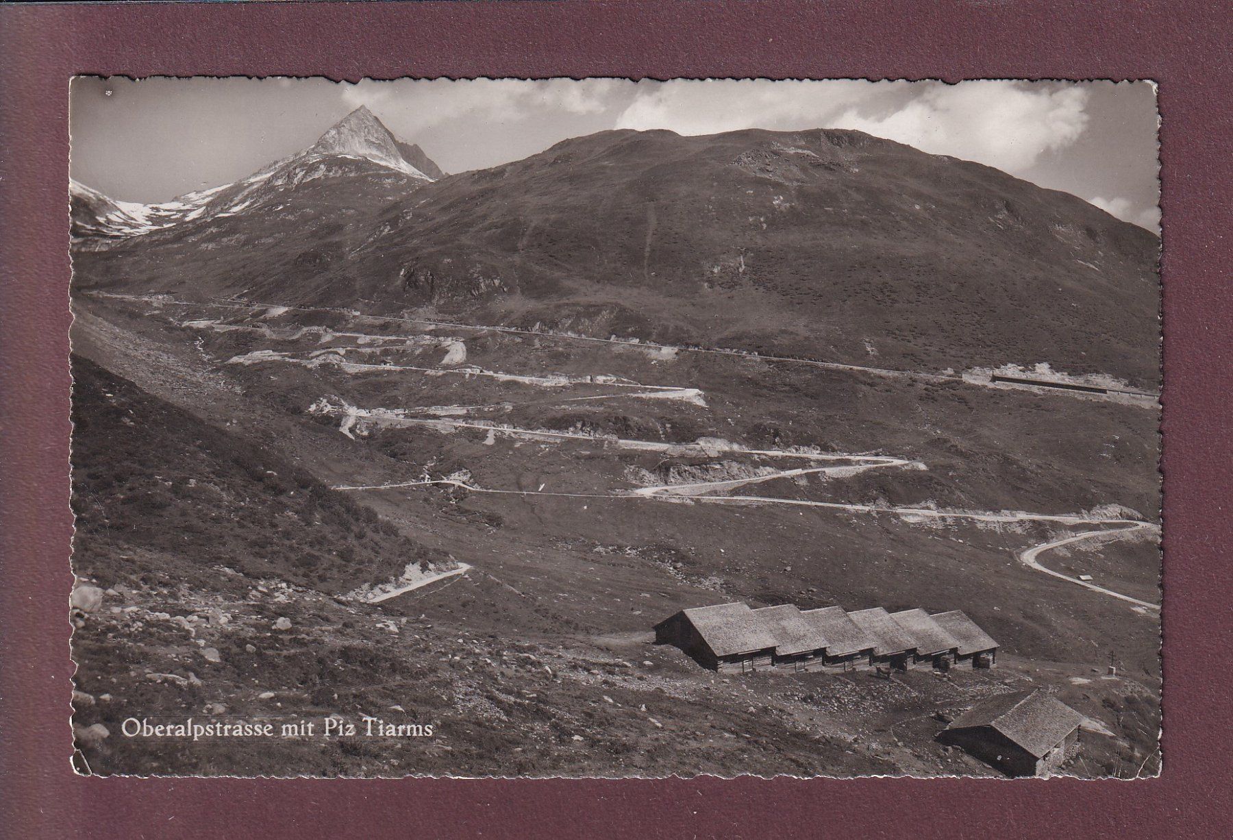 Cartoline postali: OBERALPSTRASSE - Piz Tiarms – Usato da Pully venduto da nicecards
