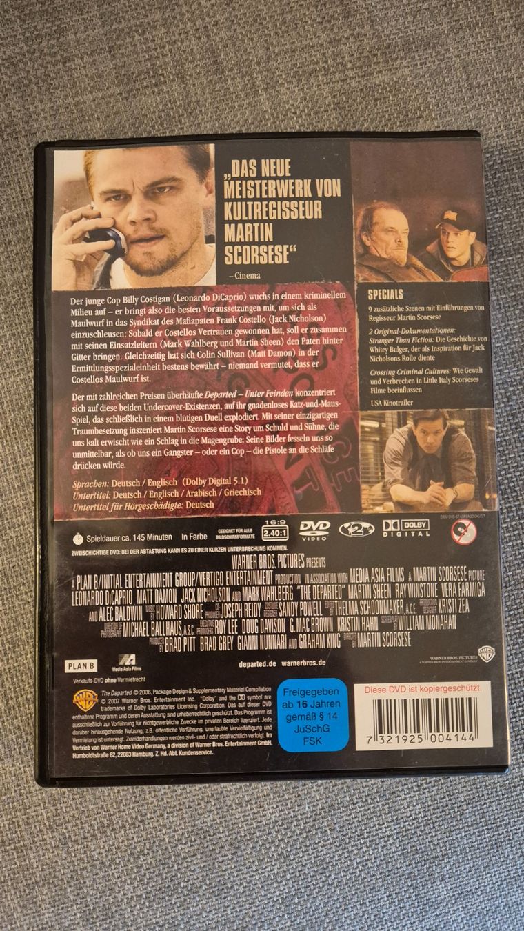 Tutti i DVDs: DVD - Departed unter Feinden – Usato da Elsau venduto da 1995staub 1