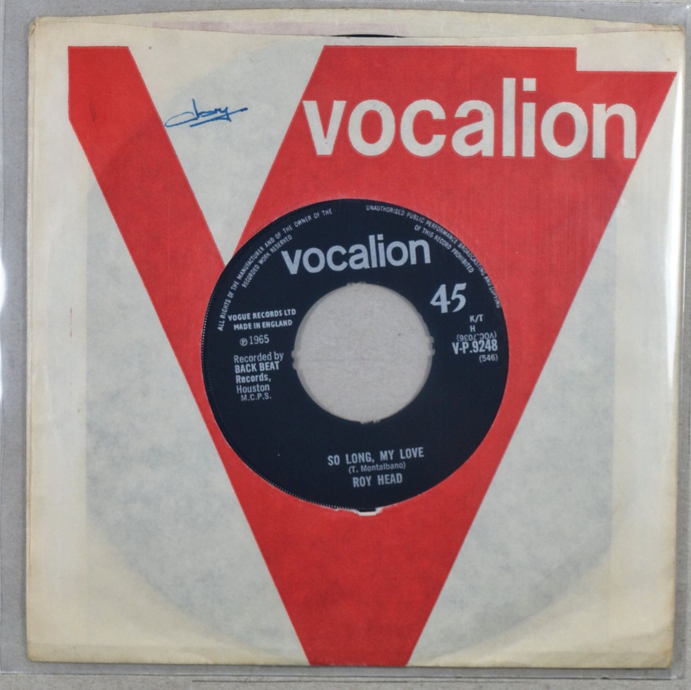 Dischi in vinile: Single: ROY HEAD - Treat Her Right – Usato da Frenkendorf venduto da Yard-Sale-2000 1