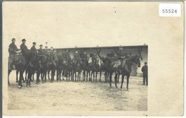 Armee Suisse - Kavallerie vor den Stallungen