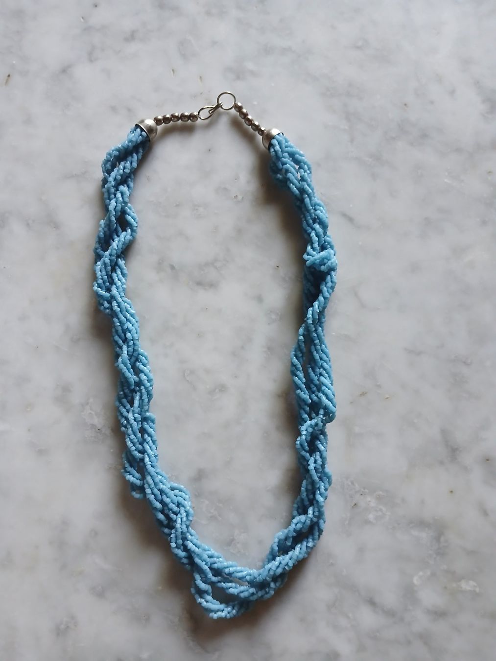 Ketten: Collana torchon perline azzurre – Gebraucht aus Baar von fla_v78d