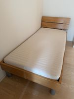Bettgestell Buche Lattenrost verstellbar 90x200cm guter Zust