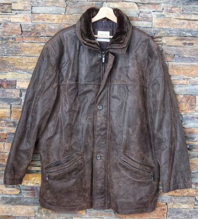 Lederjacke Andrew James Gr. 54 braun