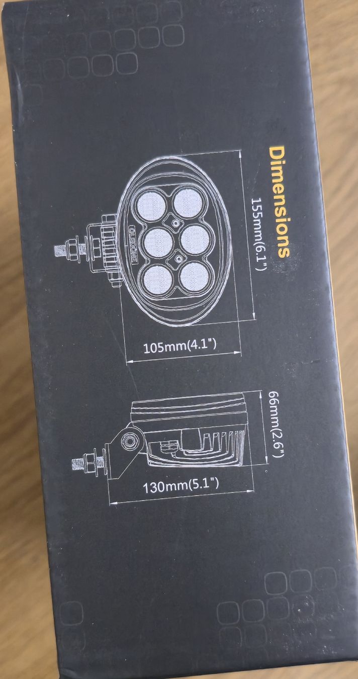 Scheinwerfer: Led arbeitsscheinwerfer  traktor bau bagger Lkw – Neu und originalverpackt aus Geiss von JD6215R 4