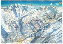 Aletsch - Pistenplan