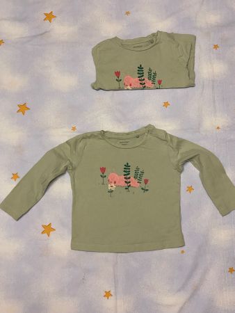Langarmshirts Im Doppelpack in Grösse 86, Ideal für Zwilling
