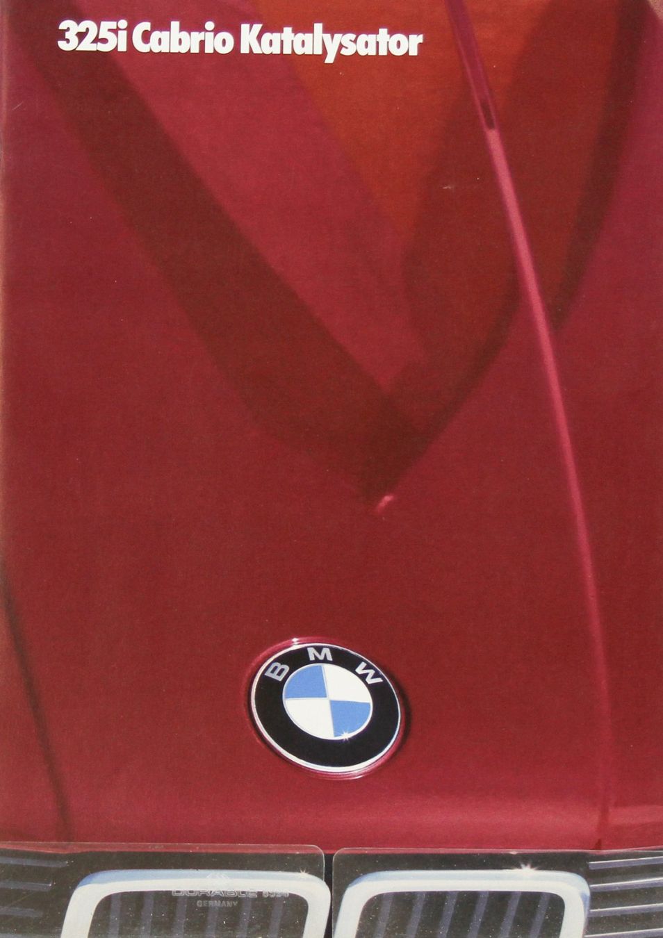 BMW Dokumente: PROSPEKT | 3ER - BMW 325i CABRIO KAT. - TYP E30 | AB 01.1986 – Gebraucht aus Unterägeri von Isha04