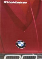 PROSPEKT | 3ER - BMW 325i CABRIO KAT. - TYP E30 | AB 01.1986