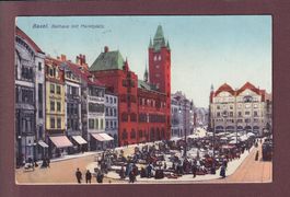 BASEL - Marktplatz - 1911