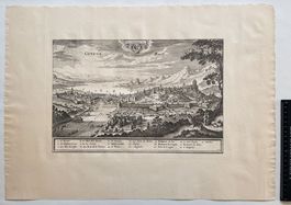 Genf / Genève historischer Kupferstich nach Matthäus Merian