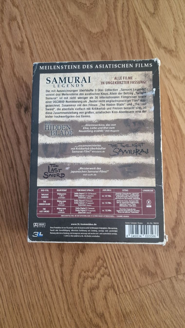 Tutti i DVDs: Samurai Legends 3 Disc Collection DVD Box Set Rare Sammlung  – Usato da Urtenen-Schönbühl venduto da Saints67 1
