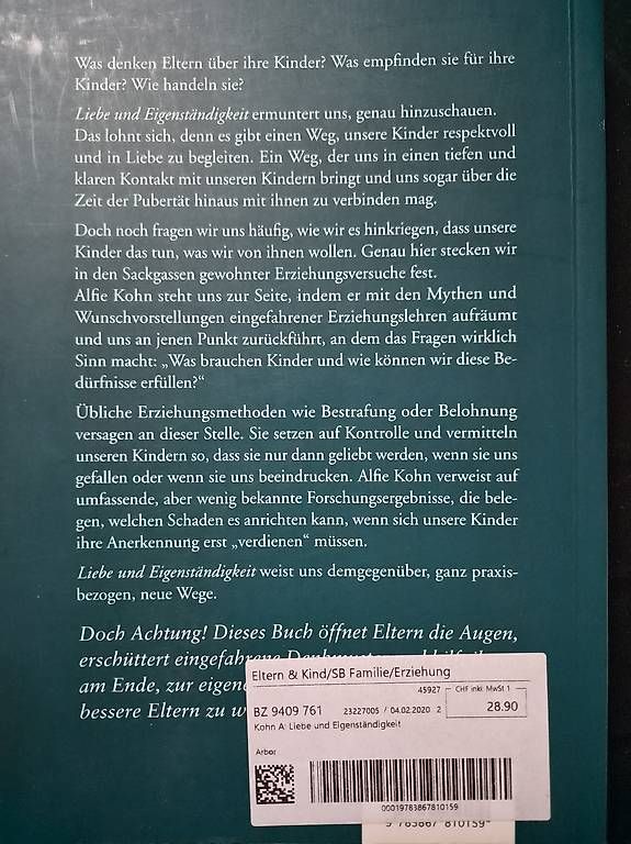 Bücher: Liebe und Eigenständigkeit – Gebraucht aus Riehen von jennifer_ma 1