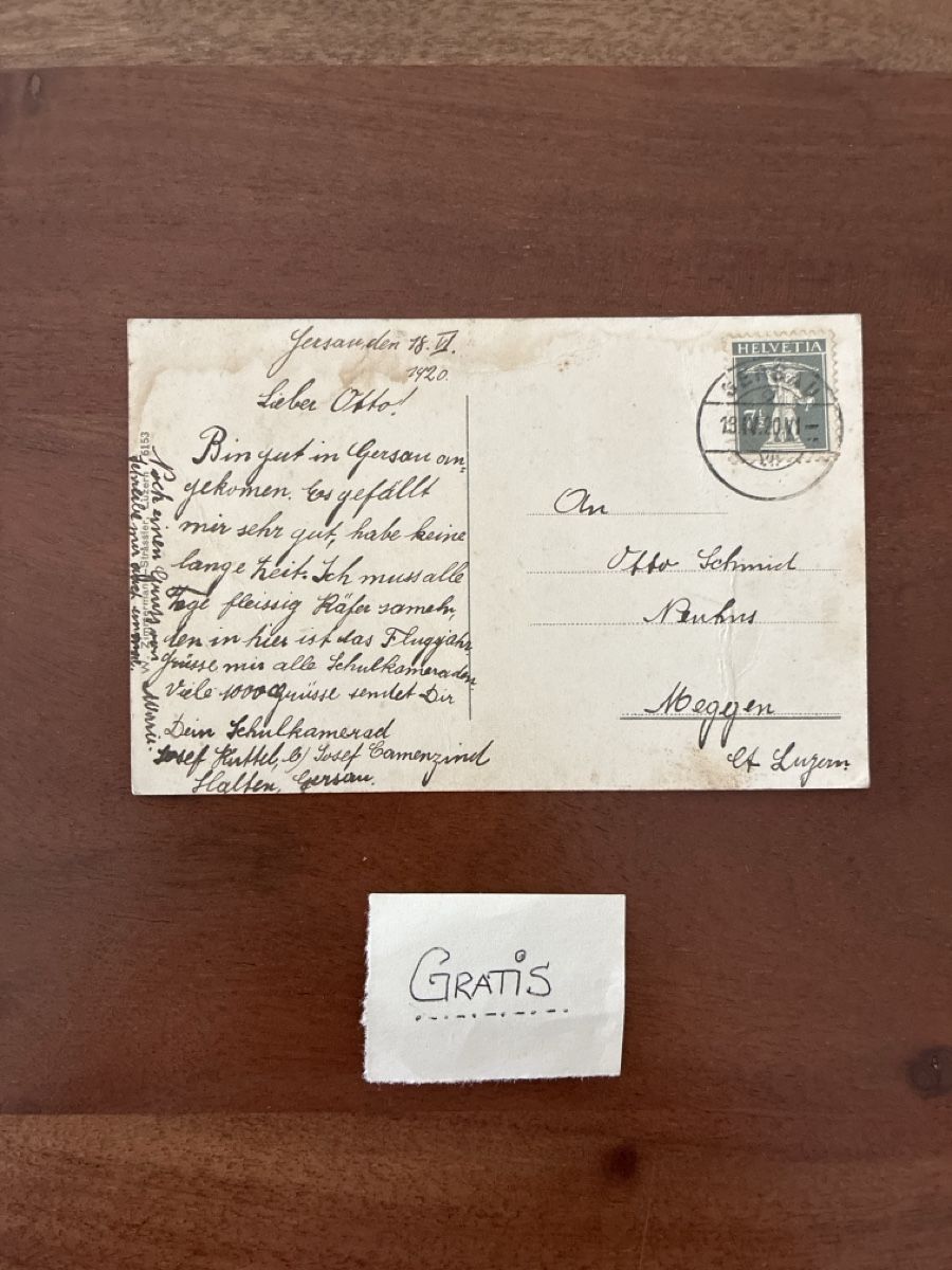 Cartoline postali: 6 Ansichtskarten Schweiz von Gersau SZ – Usato da Oftringen venduto da Cla.vD.74 3