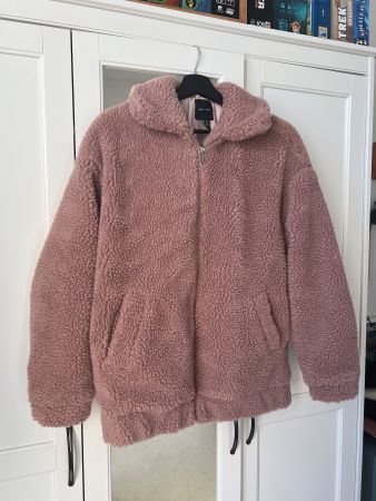 Blouson teddy rose