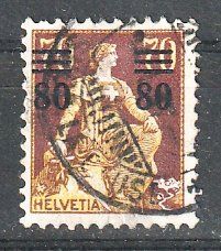 Alle Briefmarken: Helvetia mit Schwert ZNr.135 – Gebraucht aus Arlesheim von gaugi43