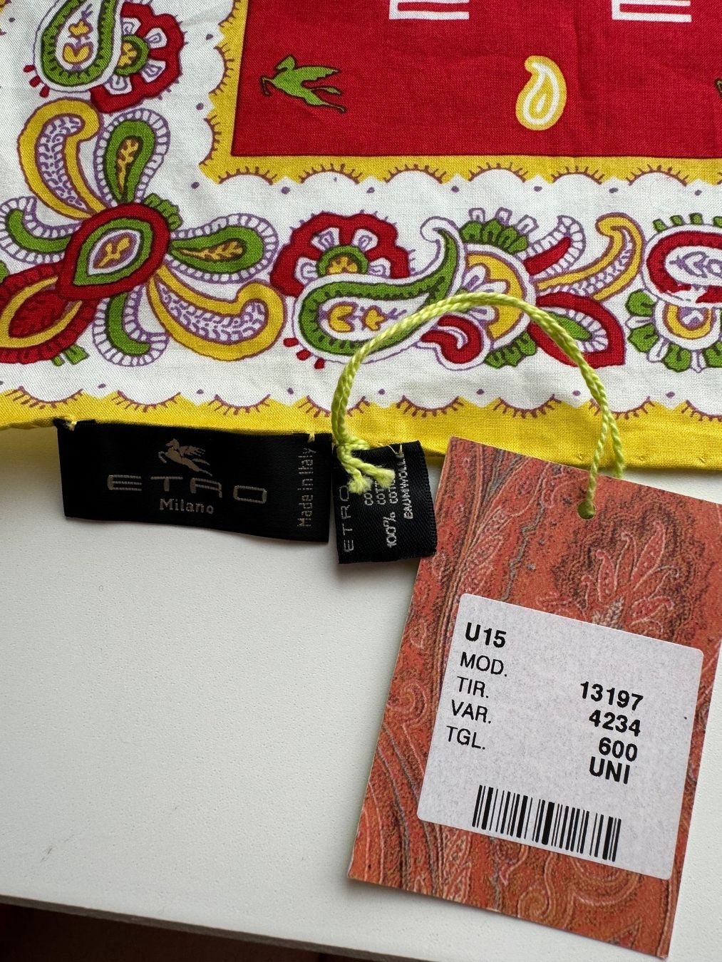 Etro Foulard & Sciarpe: Etro Tuch Foulard Pocket Square – Nuovo (secondo la descrizione) da Schaan venduto da MivrSh 3