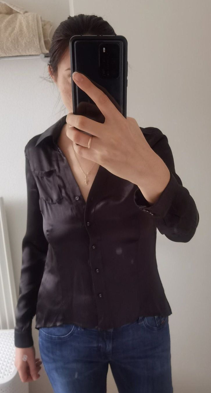Nile Camicette: NILE 100% Seide Bluse Hemd XS – Nuovo e nell'imballaggio originale da Langenthal venduto da morena86 3