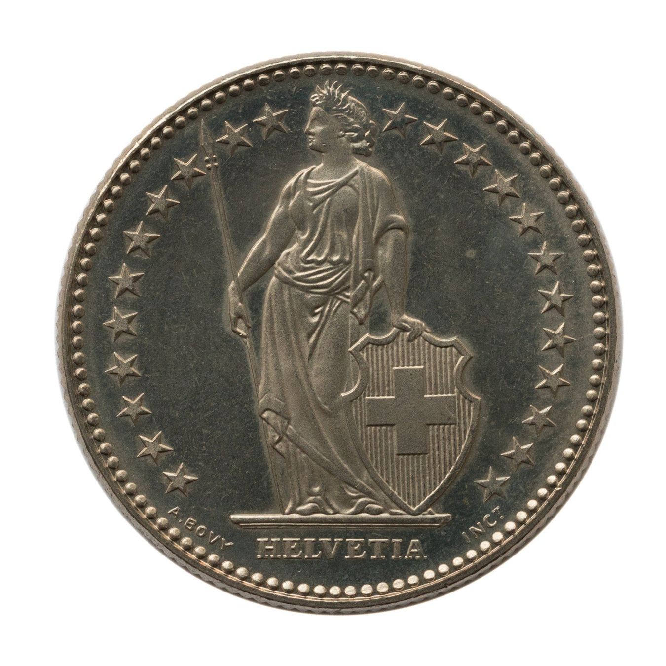 Alle Münzen: 2 Franken 1985 stgl – Gebraucht aus Rotkreuz von Swiss-Coins 1