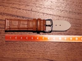 22mm Bracelet de montre en cuir