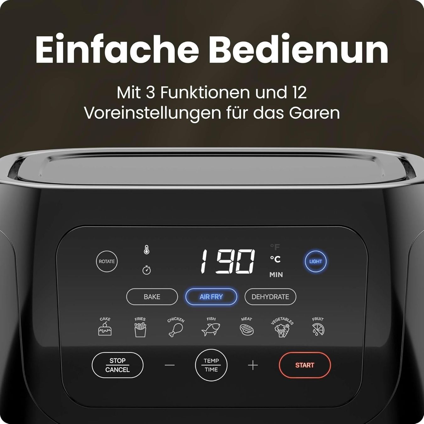 Elettrodomestici da cucina: Heissluftfritteuse Backofen 12 Liter mit Drehspiess – Nuovo e nell'imballaggio originale da St. Gallen venduto da sch_zsz7 5