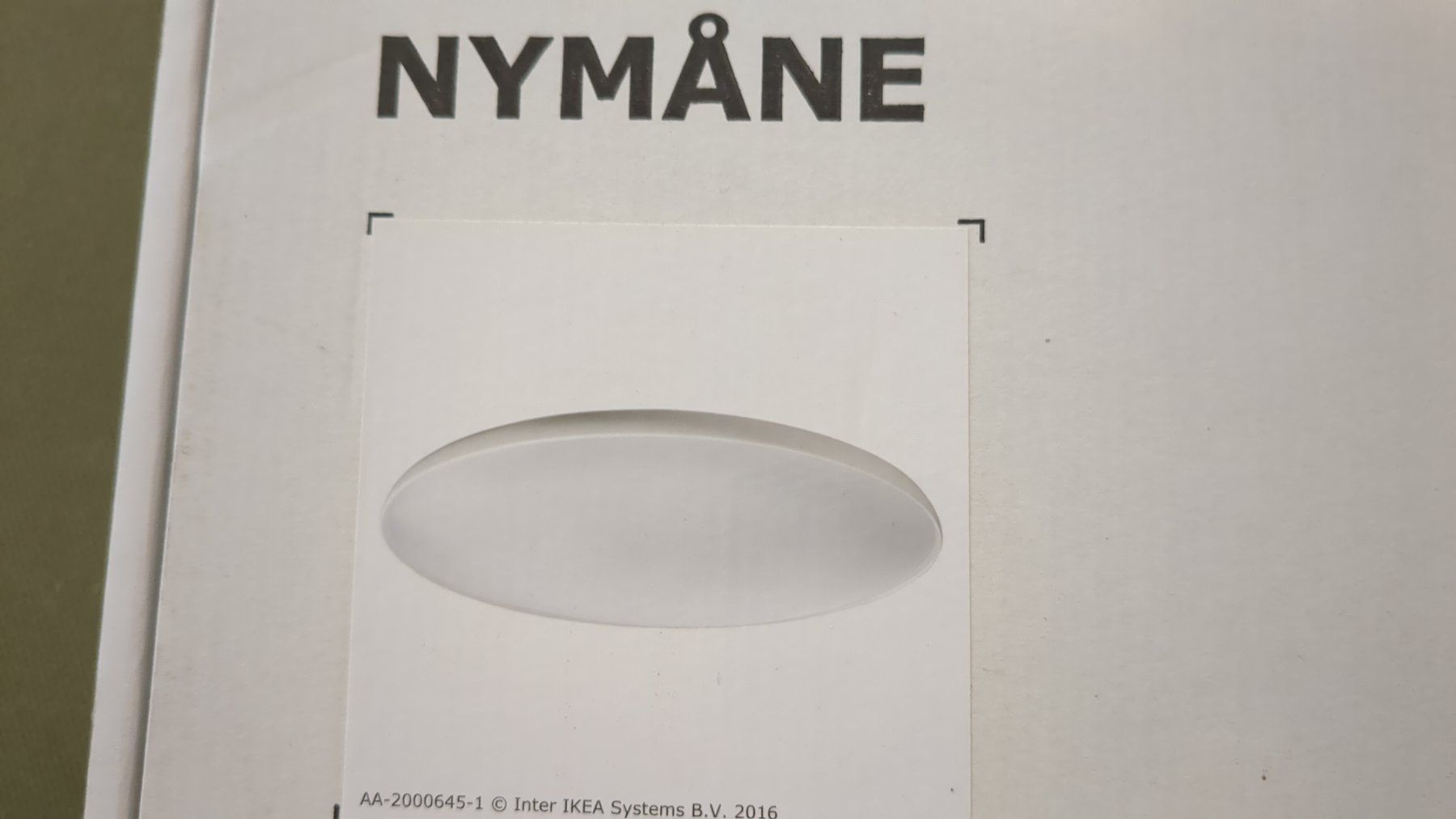 Ikea Lampadari & plafoniere: IKEA Lampe Deckenleuchte, LED, weiß, 45cm, "NYMANE" - neu – Nuovo (secondo la descrizione) da Basel venduto da haferkleie