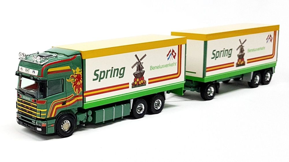 LipperLand Pils Scania Topliner Hängerzug – Modellauto Im Maßstab H0 (1:87) Zum Spielen & Sammeln