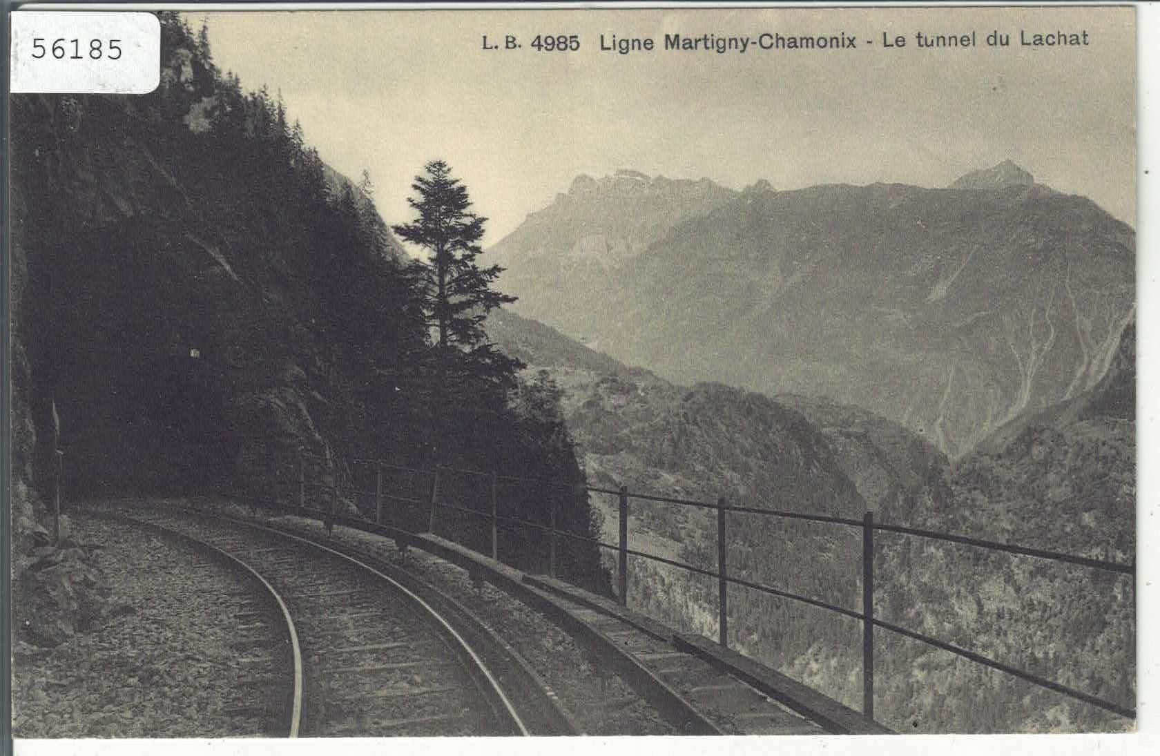 Cartoline postali: Ligne Martigny-Chatelard - Le tunnel du Lachat – Usato da Ettingen venduto da Kartenplanet