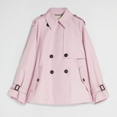Max Mara Weekend kurze weite Regen Jacke FALANGE rosa Gr 36