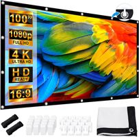 Leinwand Beamer 100Zoll  Projektionsleinwand Outdoor 16:9 HD