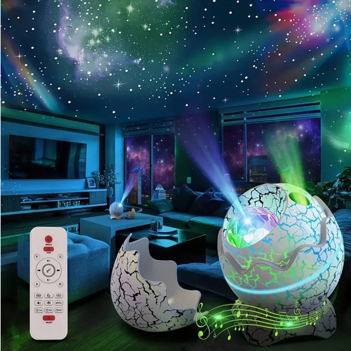 Lampade: Dinosaurier-Ei-Sternprojektor Sternenlicht – Nuovo e nell'imballaggio originale da Biberist venduto da ShopSoltan 2