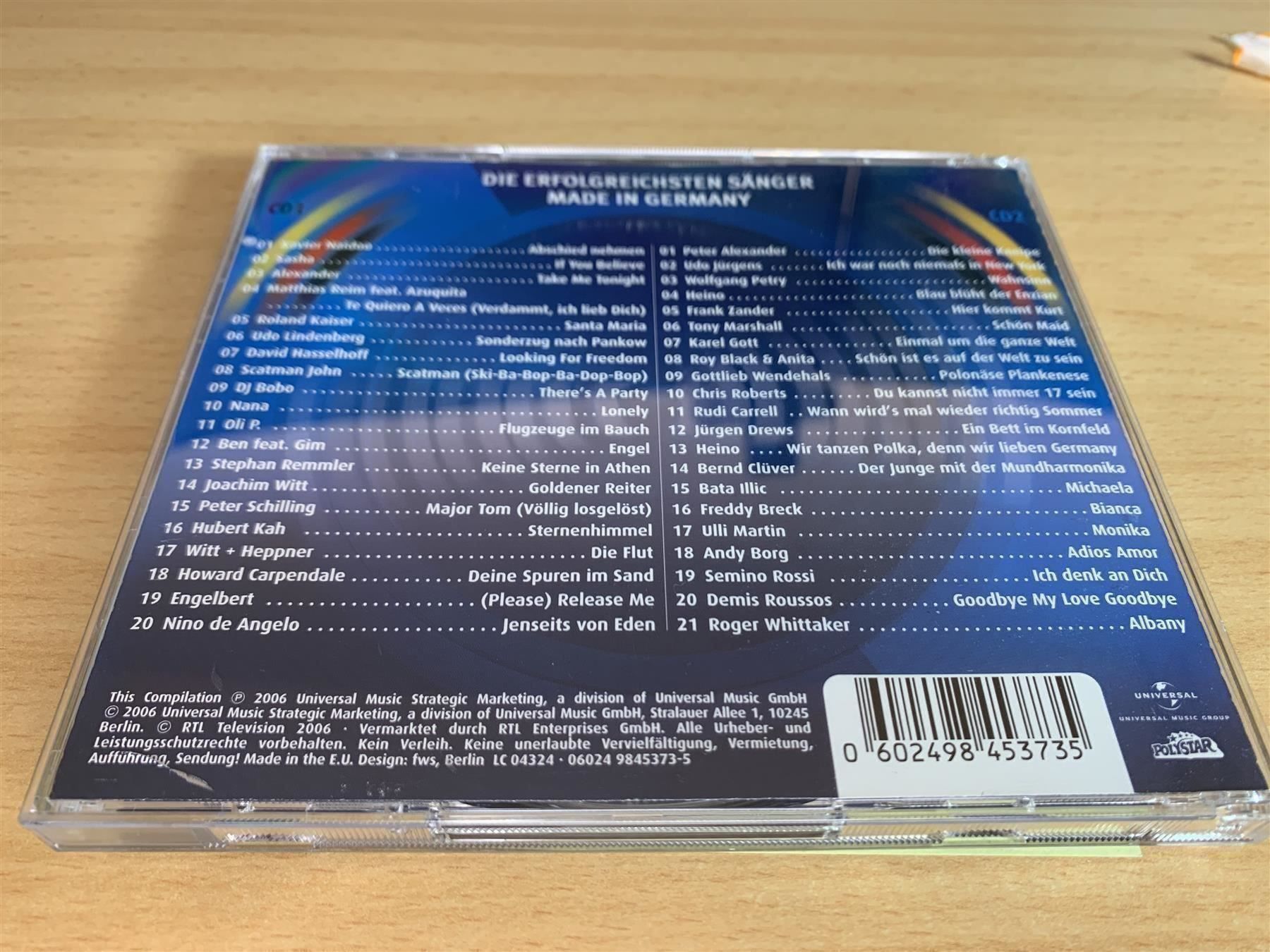 CDs: Chart Show - Sänger Made in Germa - 2 CD – Gebraucht aus Rikon im Tösstal von Alpenmutz 1