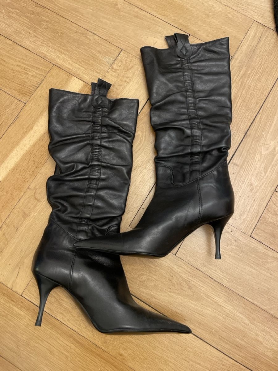 Damenschuhe: Stiefel Leder schwarz – Gebraucht aus Bern von gin_jl75