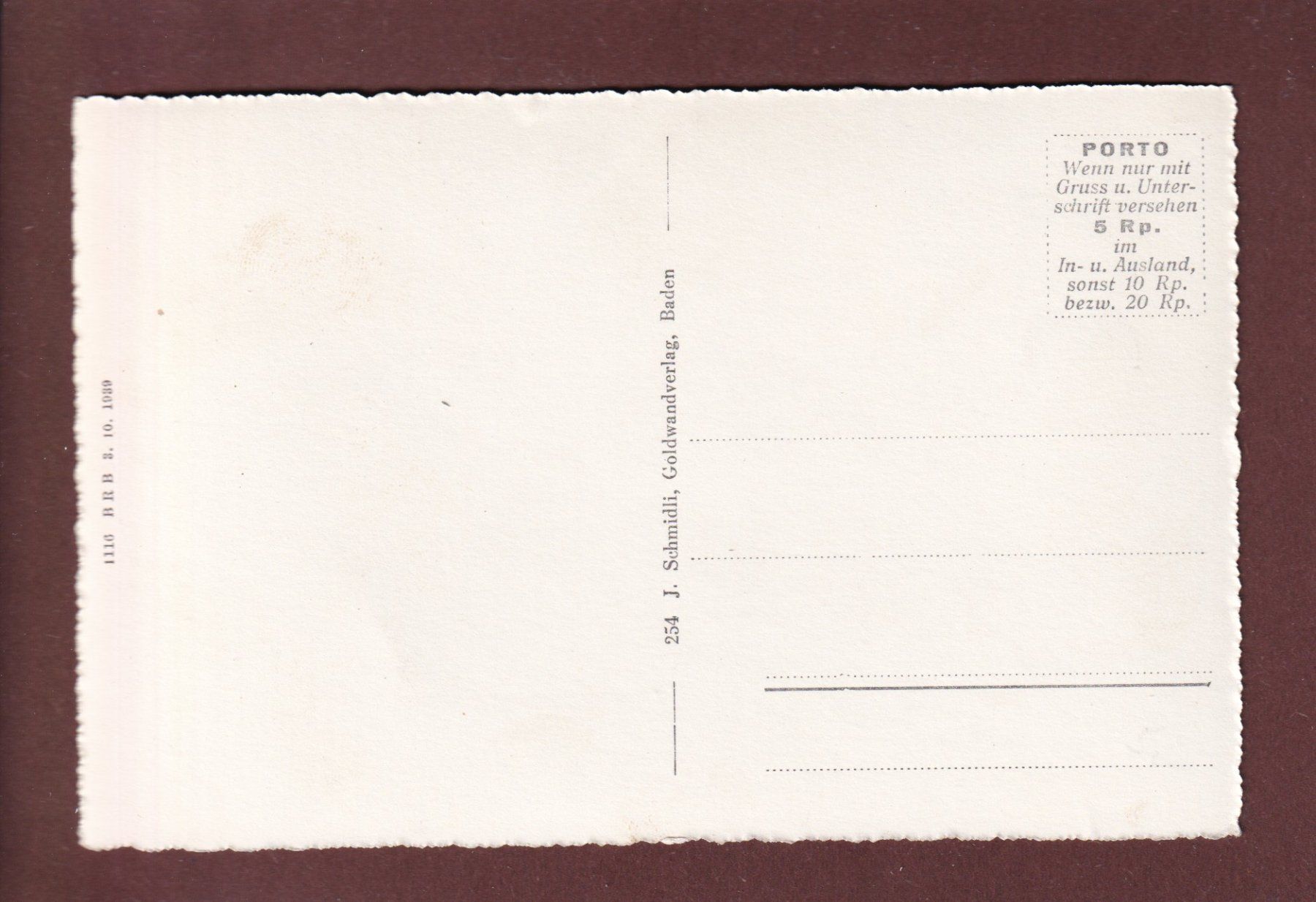 Cartoline postali: SCHLOSS WILDEGG – Usato da Pully venduto da nicecards 1