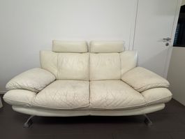 Sofa aus Echtleder 2-Sitzer