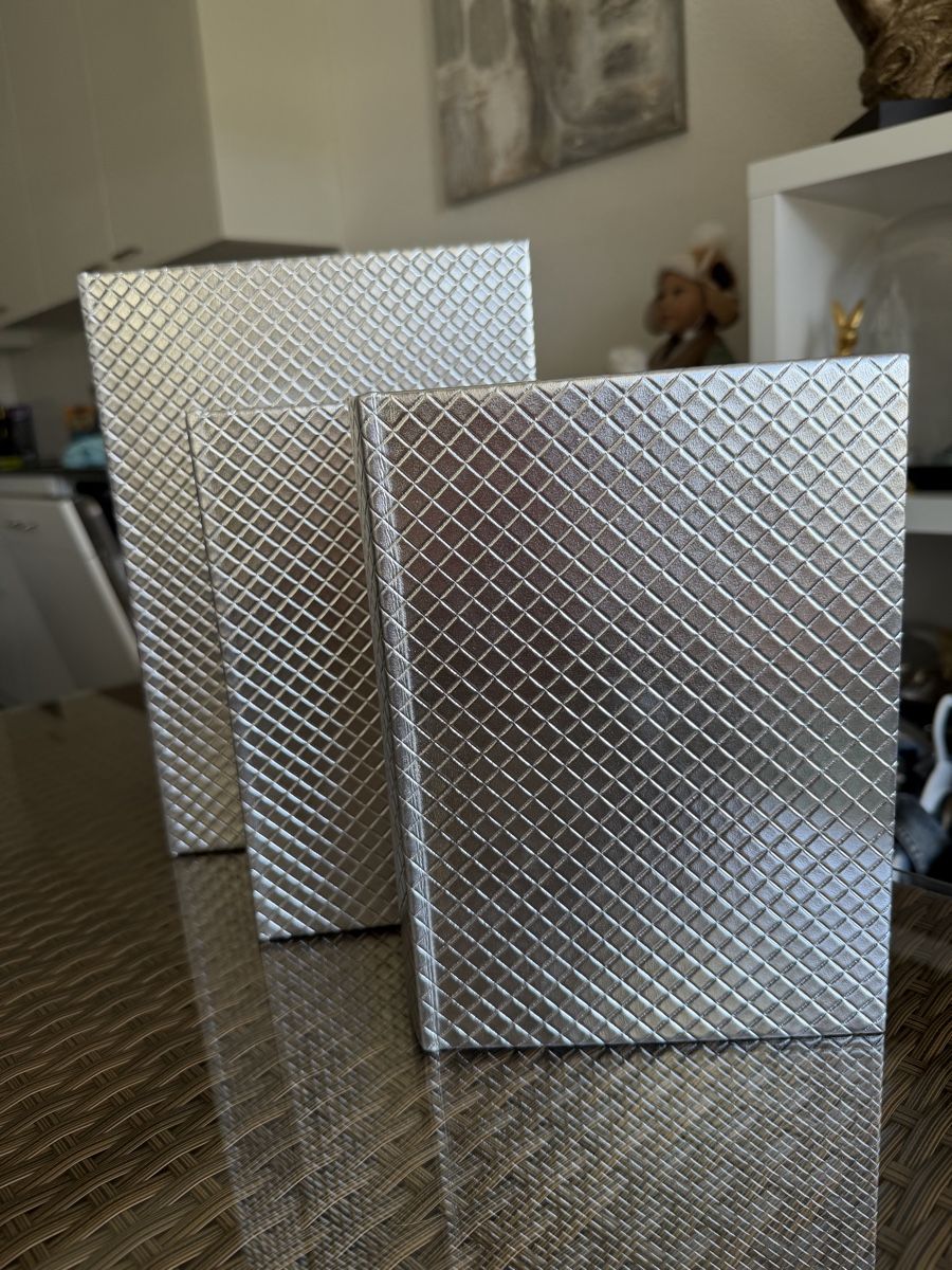 Contenitori & Simili: Bücherboxen 3Stück silber  – Nuovo (secondo la descrizione) da Emmenbrücke venduto da Dior09 3