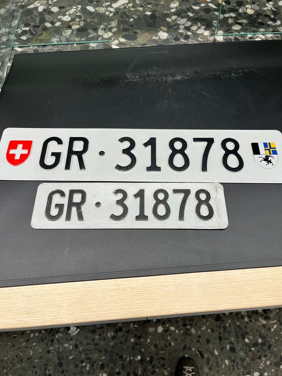 Schilder: GR Autonummer  – Gebraucht aus Felsberg von naiv01