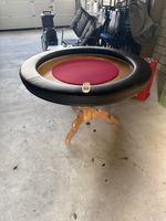 Pokertisch rund mit LED Beleuchtung und Zubehör gebraucht