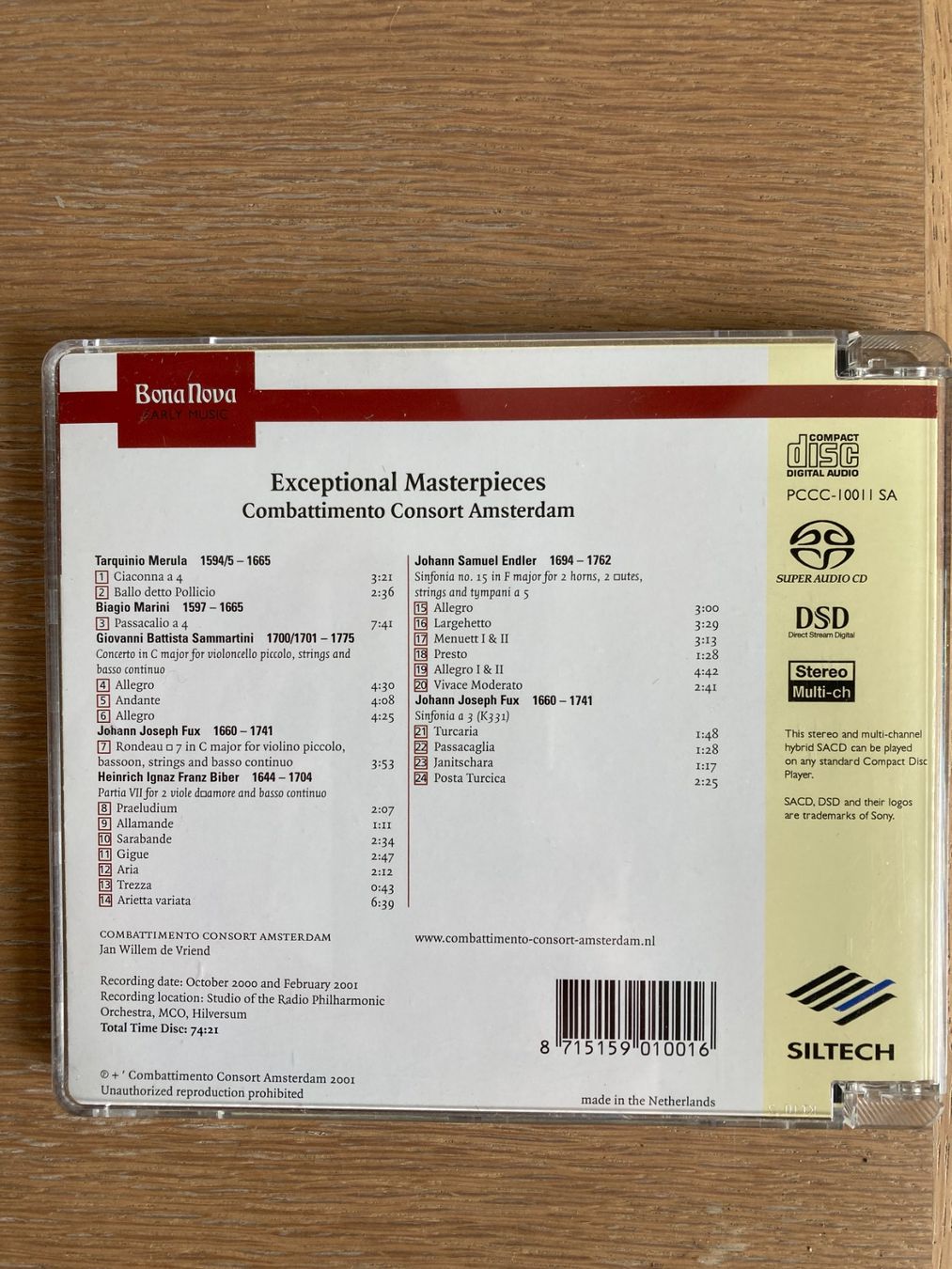 CD: SACD EXCEPTIONAL MASTERPIECES – Usato da Geneve venduto da tigre69 1