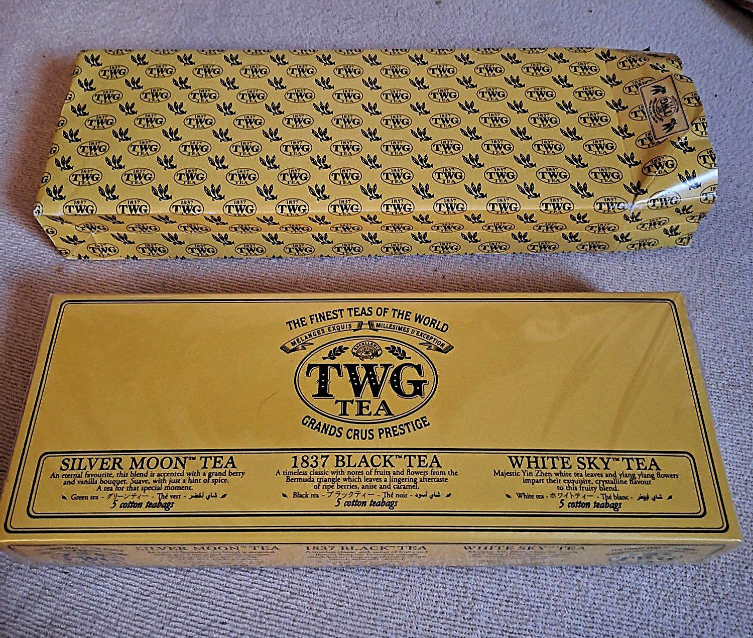 Lebensmittel & Spezialitäten: TWG Tea Tee-Set Geschenkbox 15 Teebeutel neu – Neu und originalverpackt aus Zürich von leachim321
